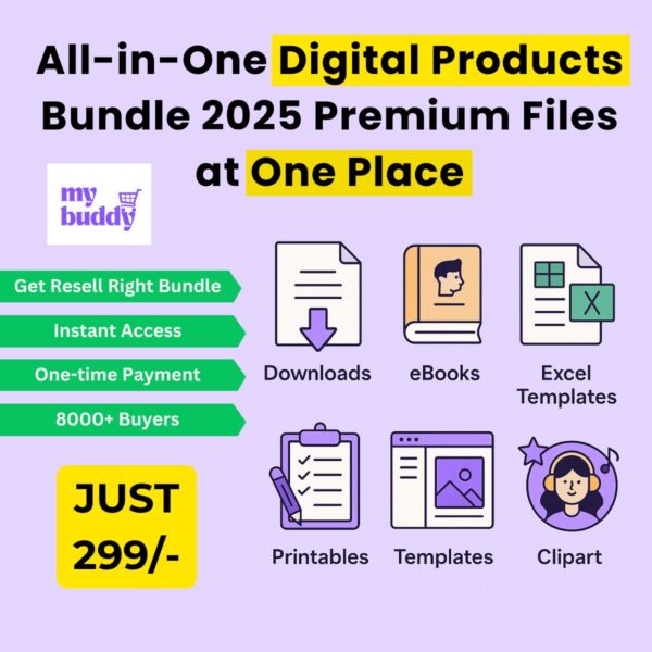All-in-One Digital Products Bundle 2025 at One Place