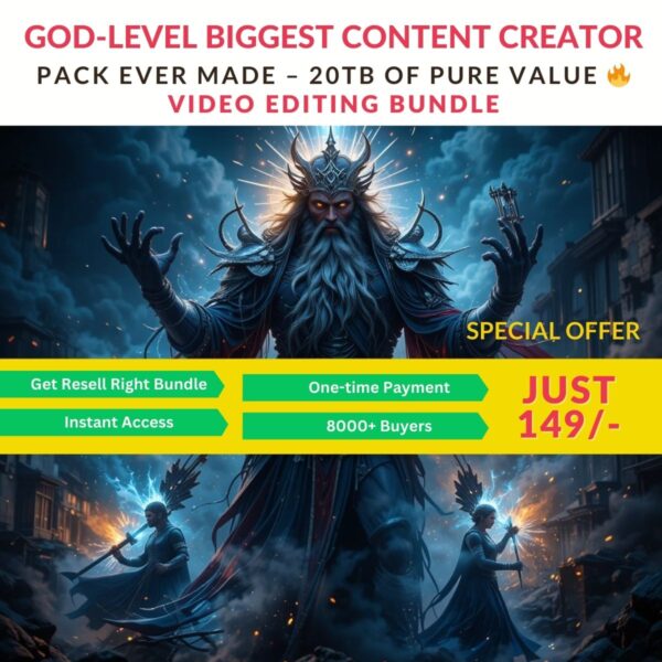 GOD-LEVEL BIGGEST CONTENT CREATOR PACK EVER MADE – 20TB OF PURE VALUE